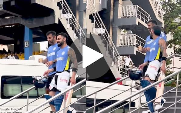 [Watch] Virat Kohli And Coach Abhishek Nayar In Jovial Mood As They Exchange Jokes Ahead Of SL ODIs